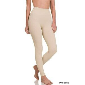 New With Tags Savvi Fit Bai Leggings Ribbed Seamless High Waisted Sand Beige M